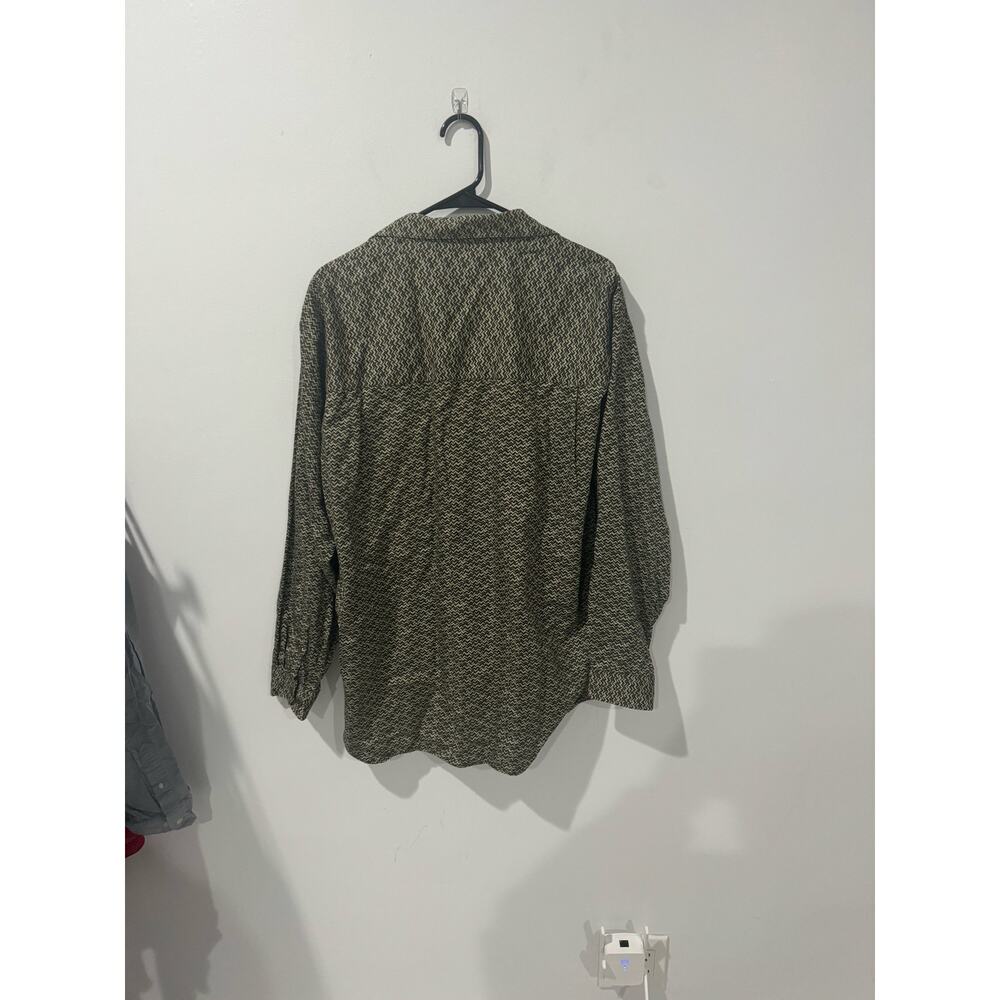 Patterned Button Down Shirt Size L - image 2
